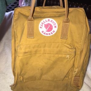 Fjall Raven Kanken yellow bag